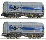 Fleischmann 6660080 N Gauge DB VTG Telescopic Hood Wagon Set (2)