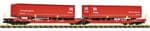Fleischmann 6660103 N Gauge DB AG T3000e Pocket Wagon with DB Cargo Lorry Trailers