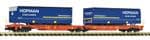 Fleischmann 6660118 N Gauge Wascosa T2000 Articulated Pocket Wagon with Hofman Trailers