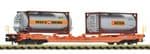 Fleischmann 6660136 N Gauge Wascosa T5 Pocket Wagon with Bertschi Tanktainers