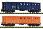 Fleischmann 6660140 N Gauge Wascosa Eanos Open Wagon Set (2)