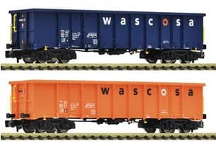 Fleischmann 6660140 N Gauge Wascosa Eanos Open Wagon Set (2)