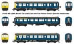 Heljan 1453 OO Gauge Class 104 BR Blue 3-Car DMU