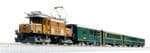 Kato 10-1987 N Gauge RhB Ge6/6 I 415 Electric Passenger Train Pack IV