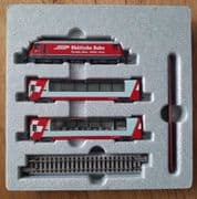 Kato 10-2026 N Gauge RhB Glacier Express Train Pack