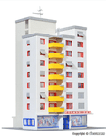 Kibri 37120 N Gauge Tower Block with Shop Kit