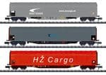 Minitrix 15116 N Gauge HZ/CD/ZSSK Cargo Rilns Tarpaulin Wagon Set (3)