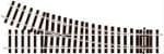 Peco ST-U750  O Gauge SETRACK RIGHT HAND TURNOUT RADIUS 2 UNIFROG