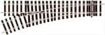 Peco ST-U751 O Gauge SETRACK LEFT HAND TURNOUT RADIUS 2 UNIFROG