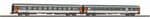 Piko 94506 N Gauge SNCF B11u 2nd Class + B6Du 2nd Class Baggage Corail Coach Set (2)