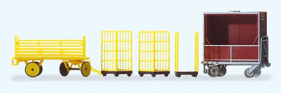 Preiser 17702 HO Gauge German Postal Carts 5