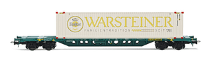 Rivarossi HR6578 H0 Gauge CEMAT Sgnss Container Wagon with Warsteiner Container