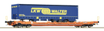 Roco 6600063 HO Gauge Wascosa T5 Pocket Wagon w/LKW Walter Trailer Load VI