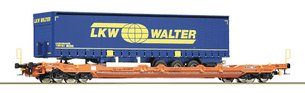 Roco 6600063 HO Gauge Wascosa T5 Pocket Wagon w/LKW Walter Trailer Load VI