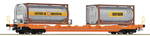 Roco 6600067 HO Gauge Wascosa T5 Pocket Wagon w/Bertscho Tanktainer Load VI