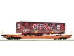 Roco 6600179 HO Gauge Wascosa T5 Pocket Wagon with Off Road Trailer