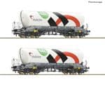 Roco 6600192 HO Gauge Holcim Uacns Bogie Silo Wagon Set (2)