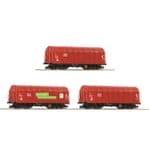 Roco 6680012 TT Gauge DB AG Shimmns Tarpaulin Wagon Pack (3)