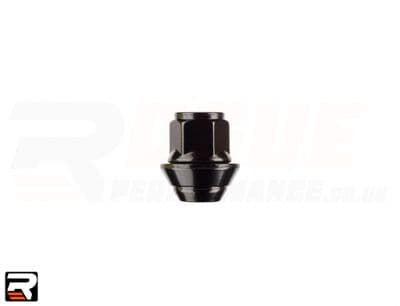 20x Wheel Nut M12x1.5mm - FN401BLACK  (Compatible With Ford Alloy - FLOATING WASHER)