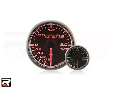 45mm Stepper Motor Clear/Amber Boost Gauge (BAR)