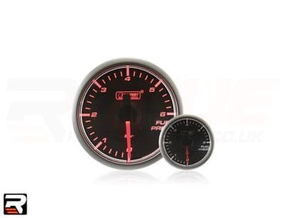 45mm Stepper Motor Clear/Amber Fuel Pressure Gauge (BAR)