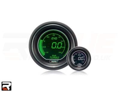 52mm Evo LCD Boost Gauge (BAR) Green/White