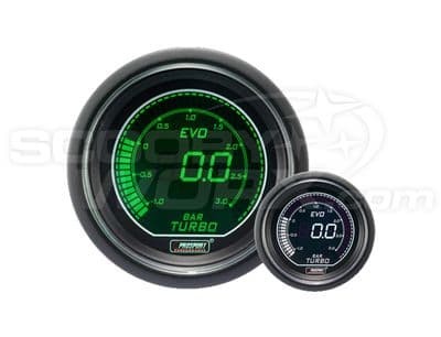 52mm Evo LCD Boost Gauge (BAR) Green/White