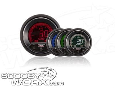 52mm Evo LCD Peak / Warning Boost Gauge (Bar)