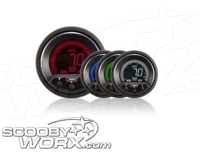 52mm Evo LCD Peak / Warning Fuel Pressure Gauge (Bar)