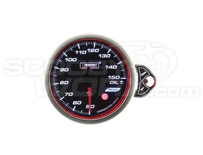 52mm Smoked Stepper Motor Touch Oil Temperature Gauge (°C)