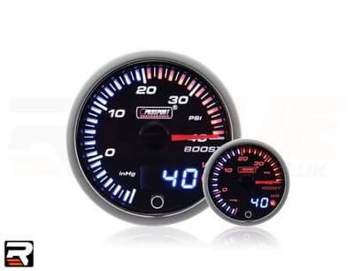 60mm JDM Dual Stepper Motor Warning Boost Gauge (PSI)