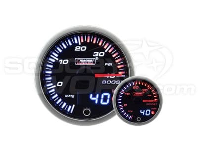 60mm JDM Dual Stepper Motor Warning Boost Gauge (PSI)