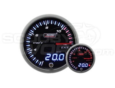 60mm JDM Dual Stepper Motor Warning Exhaust Temp Gauge (°C)