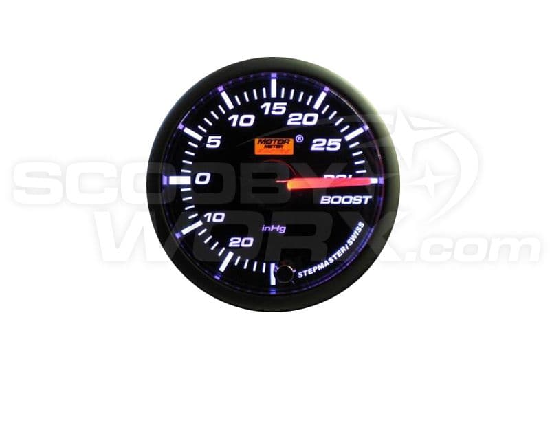 60mm Smoked Stepper Motor Warning Boost Gauge PSI