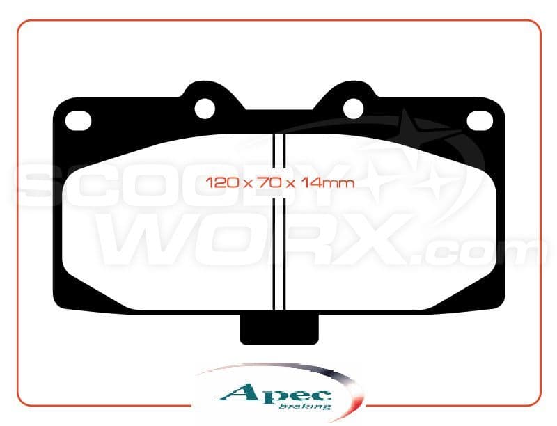 Subaru APEC brake pads