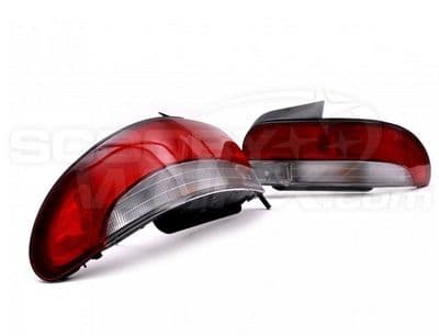 Classic Impreza STi JDM Red / Clear Rear Lights