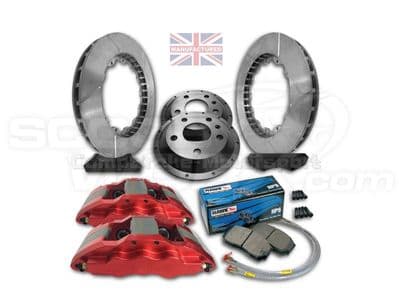 Compbrake Subaru Impreza 18″ Front Brake Kit – 6 Pot Calipers [Pro Race 6] 350MM X 32MM (CMB0423)