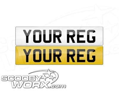 Printed Plates (standard car size)