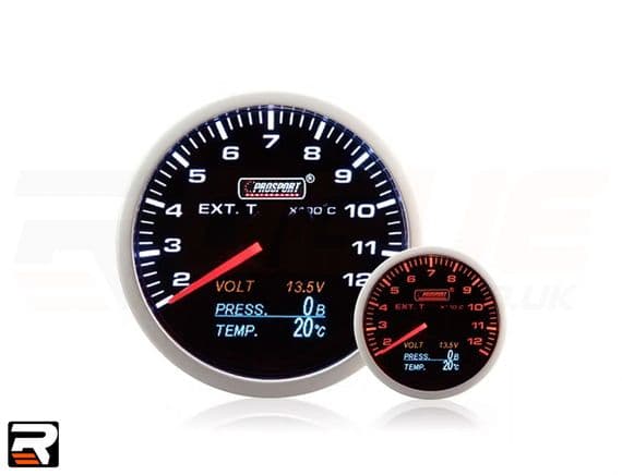 Prosport 60mm 4-1 Multi Gauge - Exhaust Temp, Oil Pressure, Temp, Volt