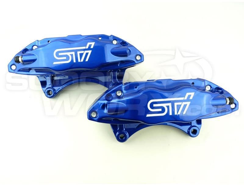 STi 4 Pot Front Aftermarket Brembo Style Calipers