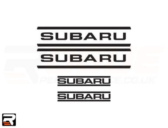Subaru 4 Pot Caliper Graphics (Embossed Calipers)