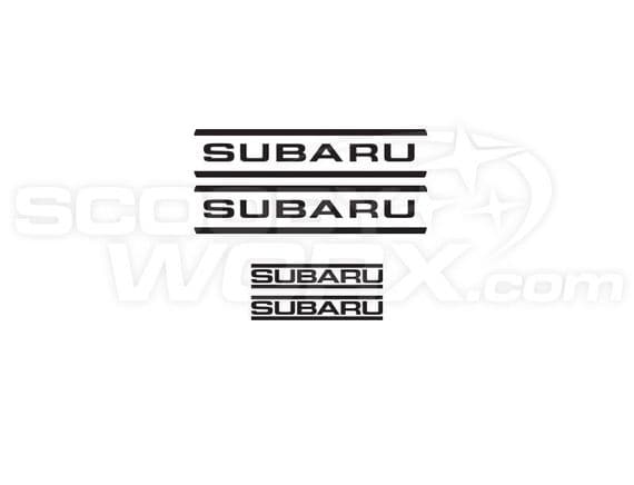 Subaru 4 Pot Caliper Graphics (Embossed Calipers)