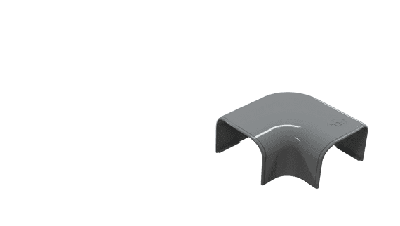 Secon Trade 135 Flat Elbow Anthracite