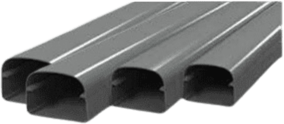 Secon Trade 135 Trunking Anthracite 2M Length (Box of 4)