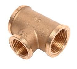 Unequal Female Tee 3/4 inch x 1/2 inch  x 3/4 inch