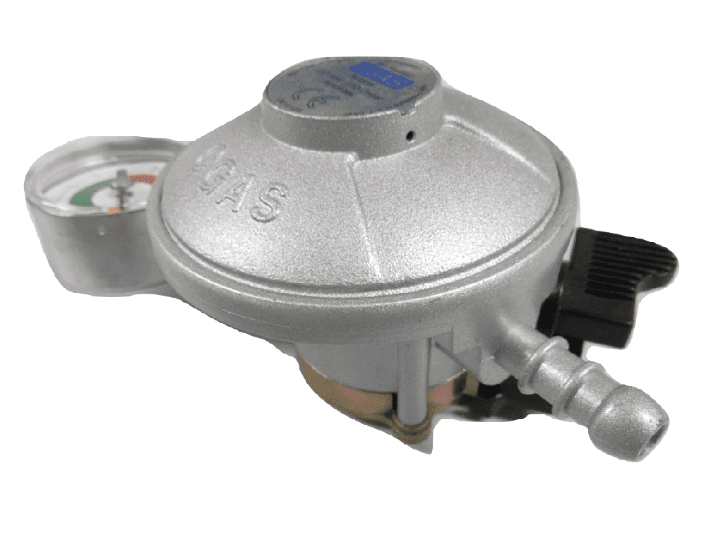 BACK IN STOCK - Get BBQ Ready, Butane Gas Regulator with Gauge 21MM