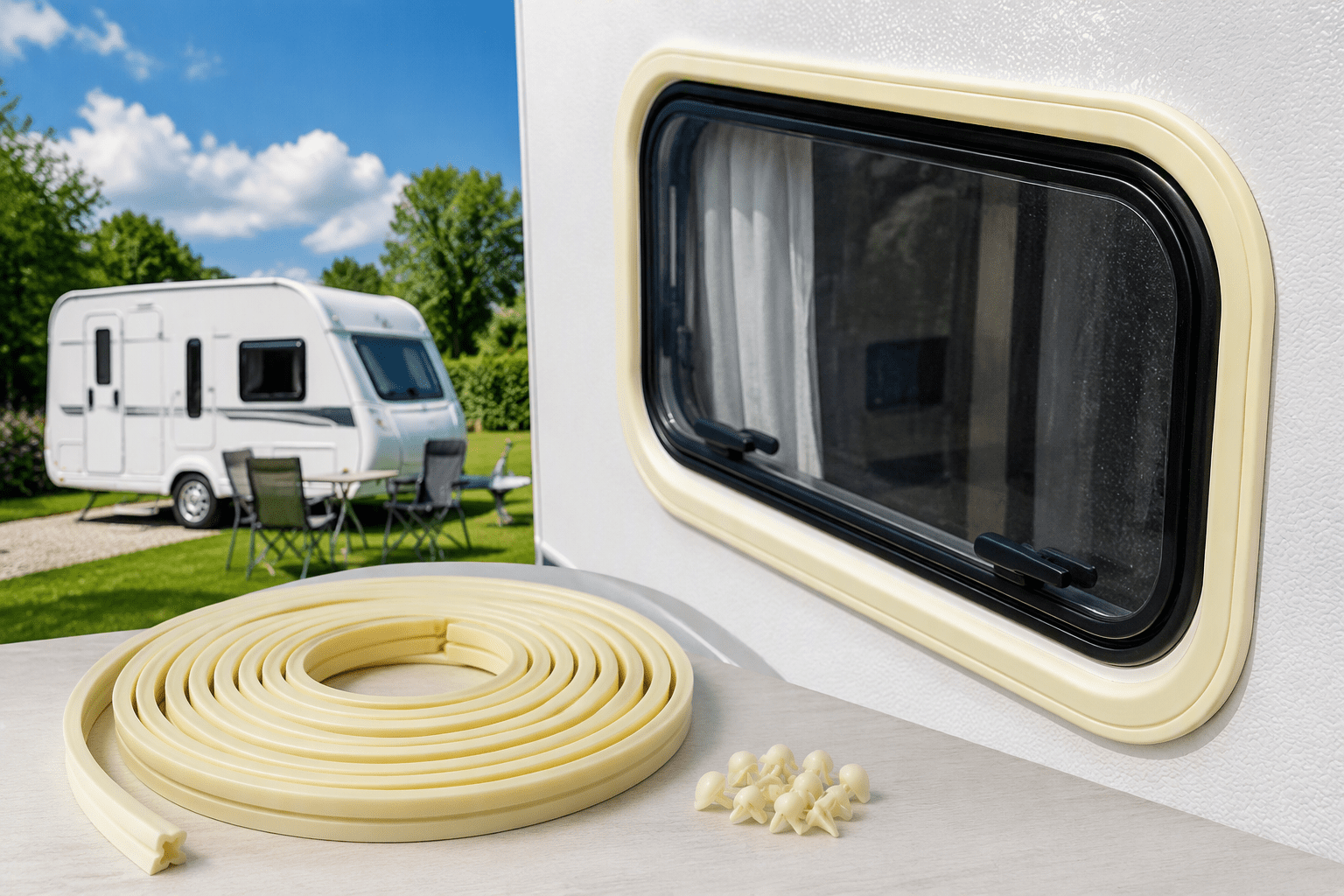 Caravan Window Capping Trim | Replacement Window Frame Cover Strip