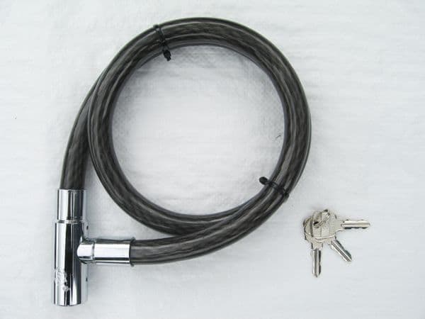 BACK IN STOCK - Heavy Duty Bike Lock Cable with Keys 19MM x 1800MM
