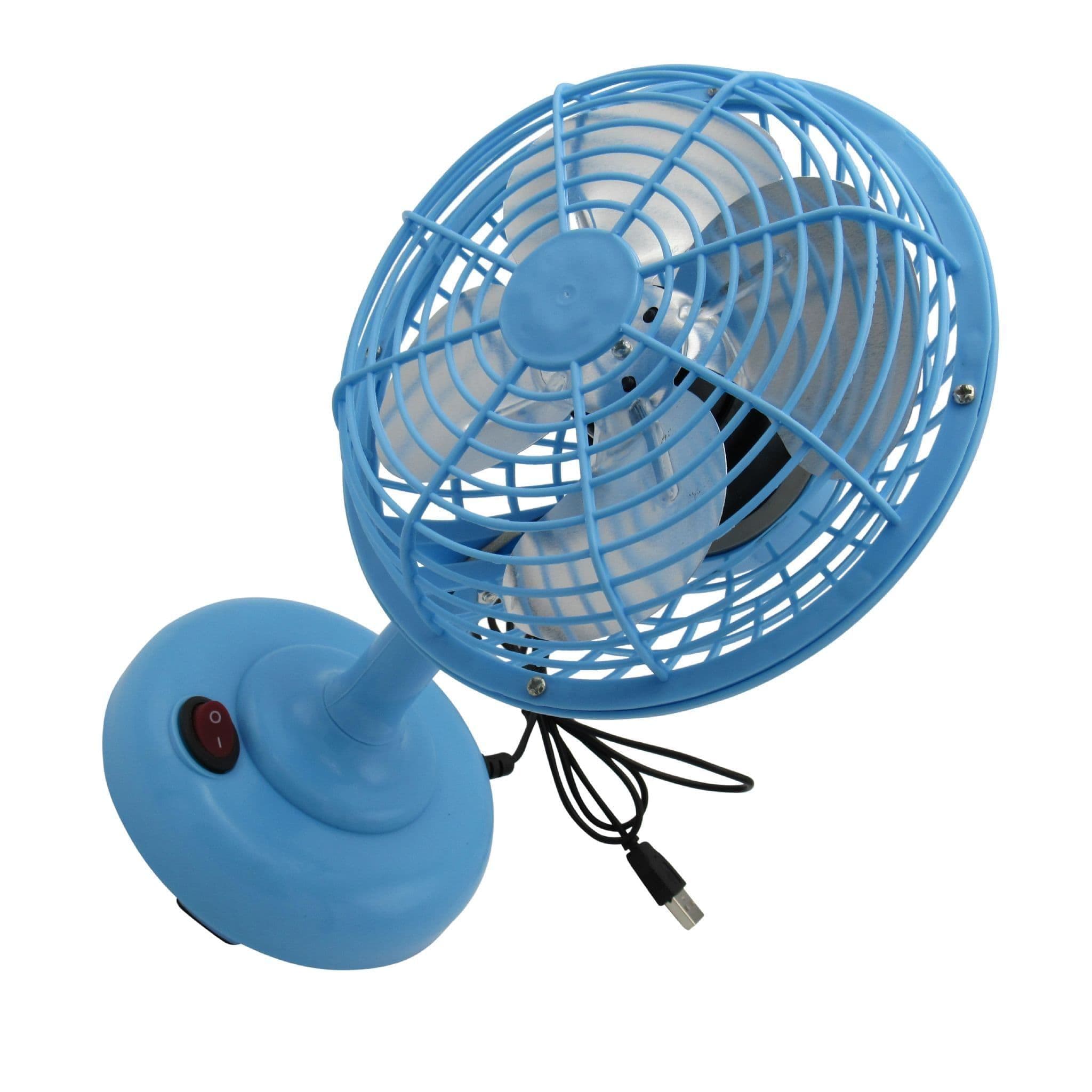 It is getting warmer - Mini USB Desk Fan Blue