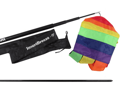 10 Metre Telescopic Flag Pole with Flag, Super Stake & Bag - Caravan Festival Camping